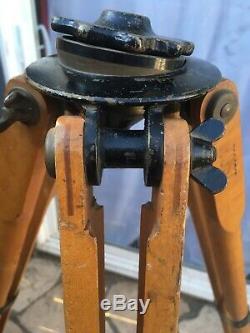 Rare Vintage/ Antique Wood & Brass Tripod (excellence Conditions)