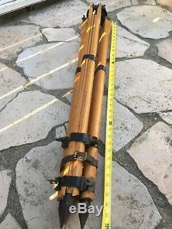 Rare Vintage/ Antique Wood & Brass Tripod (excellence Conditions)