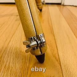 Rare Vintage Craig Thalhammer Movie Photography Tripod Chrome Wooden Mid Century