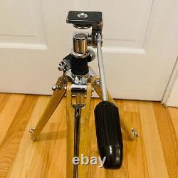 Rare Vintage Craig Thalhammer Movie Photography Tripod Chrome Wooden Mid Century