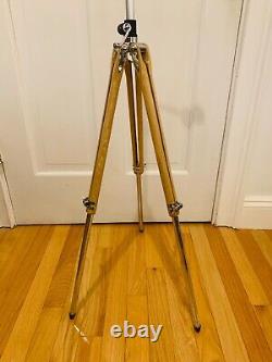 Rare Vintage Craig Thalhammer Movie Photography Tripod Chrome Wooden Mid Century
