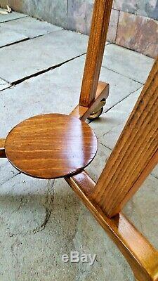 Rare Vintage Mid-century Made In Germany Tripod Plant Stand Wood & Formica