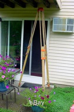 Rare, Vintage Wild Heerbrugg Gst20 Large Extendable Wooden Legs Surveyors' Tripod