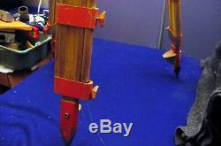 Rare, Vintage Wild Heerbrugg Gst20 Large Extendable Wooden Legs Surveyors' Tripod