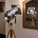 Retro Chic Floor Lamp Long Theatre Stage Spotlight And Wooden Tripod
