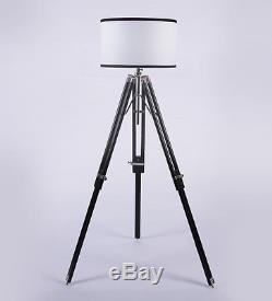 Retro Design Vintage style Spotlight searchligh Telescopic Tripod Floor lamp