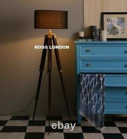 Royal Antique Tripod Floor Lamp Stand Handmade Vintage Lamp Shade Tripod Stand