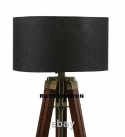 Royal Antique Tripod Floor Lamp Stand Handmade Vintage Lamp Shade Tripod Stand