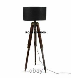 Royal Antique Tripod Floor Lamp Stand Handmade Vintage Lamp Shade Tripod Stand
