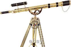 Royal Vintage Floor Standing Brass Telescope Tripod Stand Marine Collectibles