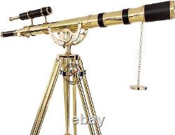 Royal Vintage Floor Standing Brass Telescope Tripod Stand Marine Collectibles