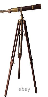 Royal Vintage Moon Arc Telescope Antique Tripod Telescopes Handicraft Nautical