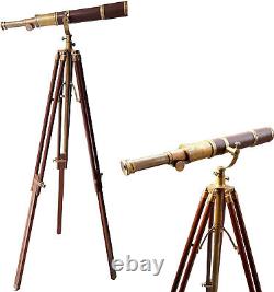 Royal Vintage Moon Arc Telescope Antique Tripod Telescopes Handicraft Nautical