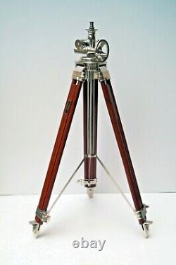 Royal Vintage Style Wooden Tripod Stand Floor Lamp Home Decor Without Shade