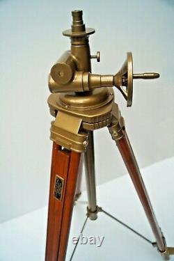 Royal Vintage Style Wooden Tripod Stand Floor Lamp Home Decor Without Shade