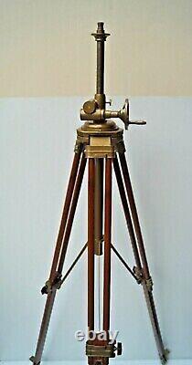 Royal Vintage Style Wooden Tripod Stand Floor Lamp Home Decor Without Shade