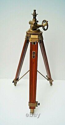 Royal Vintage Style Wooden Tripod Stand Floor Lamp Home Decor Without Shade