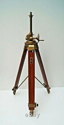 Royal Vintage Style Wooden Tripod Stand Floor Lamp Home Decor Without Shade