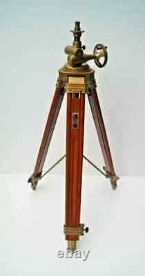 Royal Vintage Style Wooden Tripod Stand Floor Lamp Home Decor Without Shade