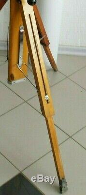 Russian USSR Vintag Wooden tripod FKD 1950-1960 of the last century, height 1.3m