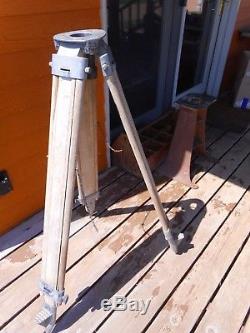 Rustic Engineer's Wooden Survey Tripod Vintage Heavy Duty repurpose Lamp