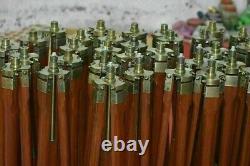 Set of 5 Vintage Home & Office Decor Wooden Tripod Floor Lamp Stand Decor