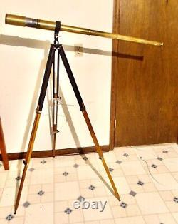 Simple Adjustable Tripod for Antique Telescopes