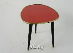 Small Vintage Tripod Coffee Side Wine Table Mid Century Space Age Rockabilly