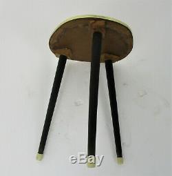 Small Vintage Tripod Coffee Side Wine Table Mid Century Space Age Rockabilly