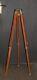 Soviet Wooden Tripod Sliding Tripod Telescopic For Camera Vintage