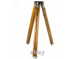 Soviet Wooden Tripod Sliding Tripod Telescopic for Camera Vintage