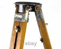 Soviet Wooden Tripod Sliding Tripod Telescopic for Camera Vintage