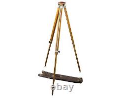 Soviet Wooden Tripod Sliding Tripod Telescopic for Camera Vintage