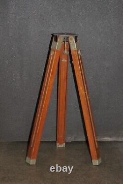 Soviet Wooden Tripod Sliding Tripod Telescopic for Camera Vintage