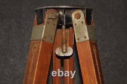 Soviet Wooden Tripod Sliding Tripod Telescopic for Camera Vintage
