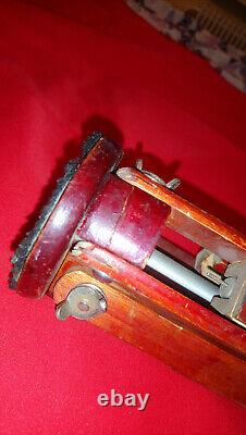 Soviet Wooden Tripod Sliding Tripod Telescopic for Camera Vintage
