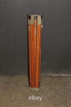 Soviet Wooden Tripod Sliding Tripod Telescopic for Camera Vintage