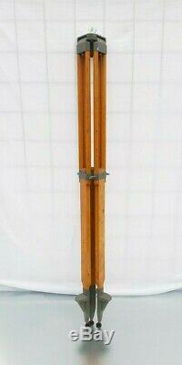Strong Wood Tripod Big Heavy Reflector Stand Industrial Vintage Loft Max 155cm