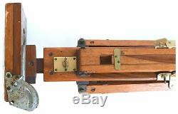 Studio vintage camera tripod wooden heavy duty antique