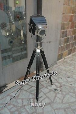 Style Designer Vintage Tripod Floor Lamp Nautical Lamp Spotlight Searchlight