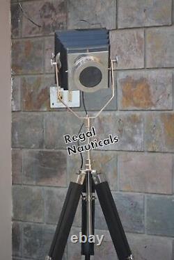 Style Designer Vintage Tripod Floor Lamp Nautical Lamp Spotlight Searchlight