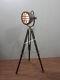 Theater Vintage Decorative Spotlight Hollywood Lamp With Heavy Wooden Tripod