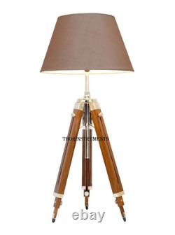 Thor Classical Designer Marine Tripod Floor Lamp Retro Vintage Wooden Tripod