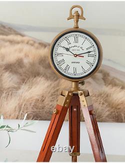 Timeless Beauty Antique Vintage Classic Clock on Tripod Stand