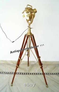 Tripod Floor Lamp Spotlight Searchlight Home Decorative Lighting Vintage Decor