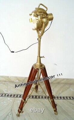 Tripod Floor Lamp Spotlight Searchlight Home Decorative Lighting Vintage Decor