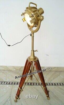 Tripod Floor Lamp Spotlight Searchlight Home Decorative Lighting Vintage Decor