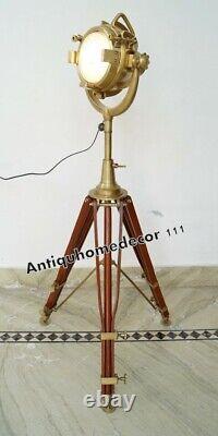 Tripod Floor Lamp Spotlight Searchlight Home Decorative Lighting Vintage Decor