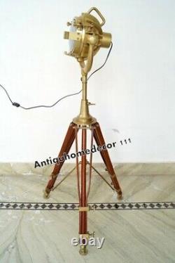 Tripod Floor Lamp Spotlight Searchlight Home Decorative Lighting Vintage Decor