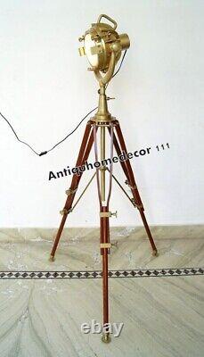 Tripod Floor Lamp Spotlight Searchlight Home Decorative Lighting Vintage Decor